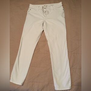 Warp + Weft Women's Skinny Jeans in White 32x29”